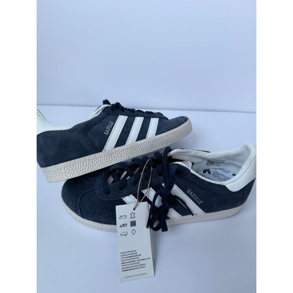 Adidas Gazelle J Dark Navy White Gum Size 5.5 / UK 5 NWT
